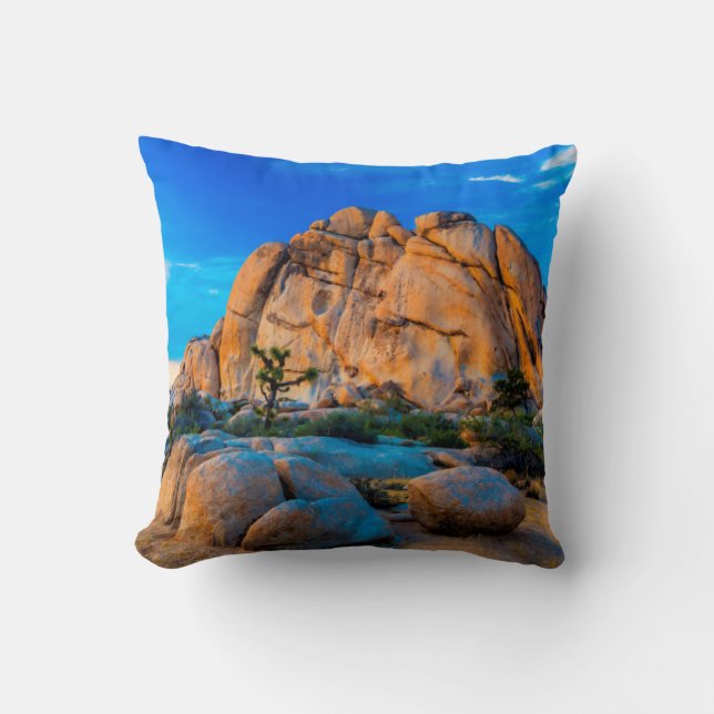 Old Woman Rock - Joshua Tree National Park Cushion (Front)