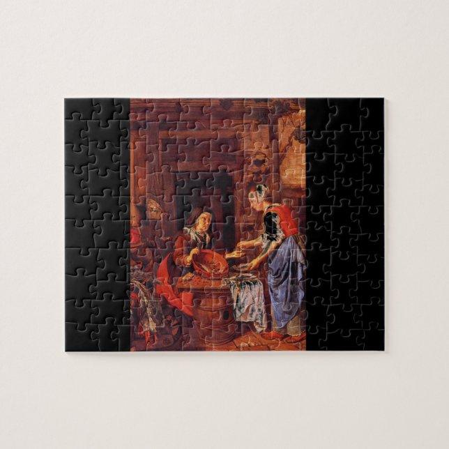 Old Woman Selling Fish'_Dutch Masters Jigsaw Puzzle (Horizontal)