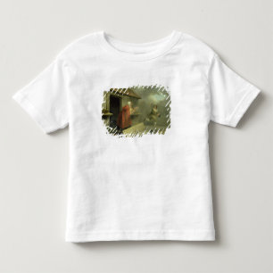 Old Woman Waving a Stick at a Boy, 1793 (oil on ca Toddler T-Shirt