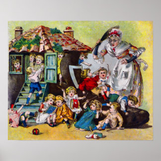 Old Woman Who Lived in a Shoe Poster