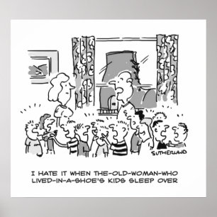 Old Woman Who Lived in a Shoe's Kids Sleepover Poster