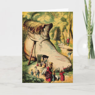 Old Woman Who Lives in a Shoe, Greeting Card