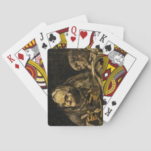 Old Woman with a Skeleton (Death) (Francisco Goya) Playing Cards