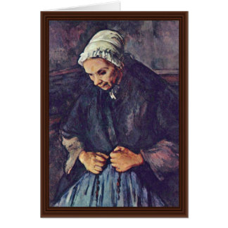 Old Woman With Rosary By Paul Cézanne