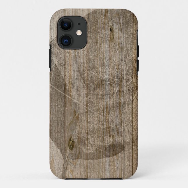 Old wood and leaf Case-Mate iPhone case (Back)