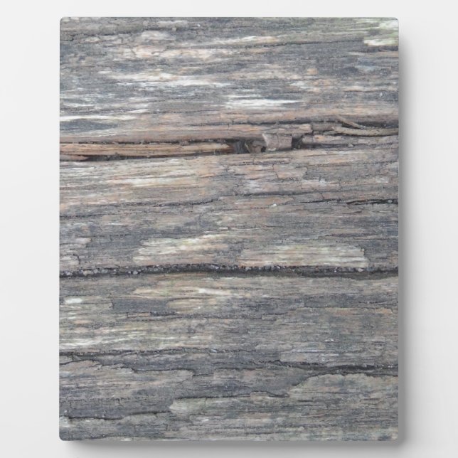 old wood background: create your own,  your text plaque (Front)