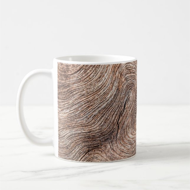 old wood background or texture coffee mug (Left)
