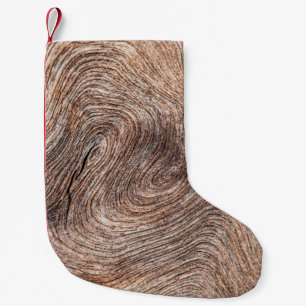 old wood background or texture small christmas stocking