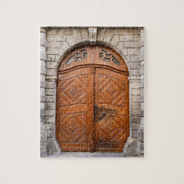 Old Wood Door Puzzle (Vertical)