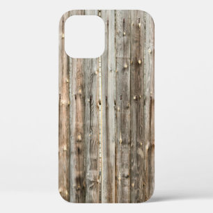 Old wood panel interior texturehome decor, backgro iPhone 12 case
