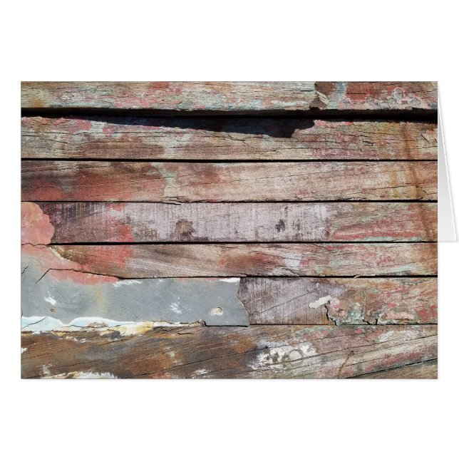 Old wood rustic boat wooden plank (Front Horizontal)