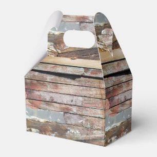 Old wood rustic boat wooden plank favour box