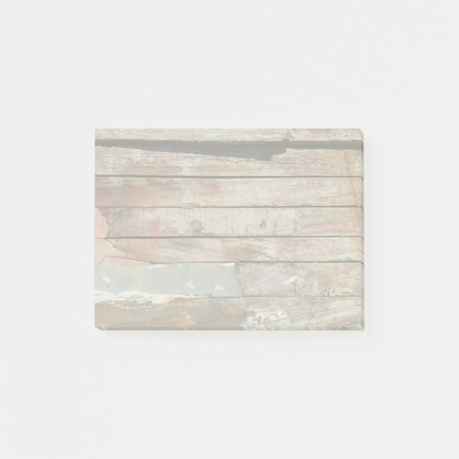 Old wood rustic boat wooden plank post-it notes (Front)
