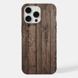 Old wood texture background iPhone 15 pro max case