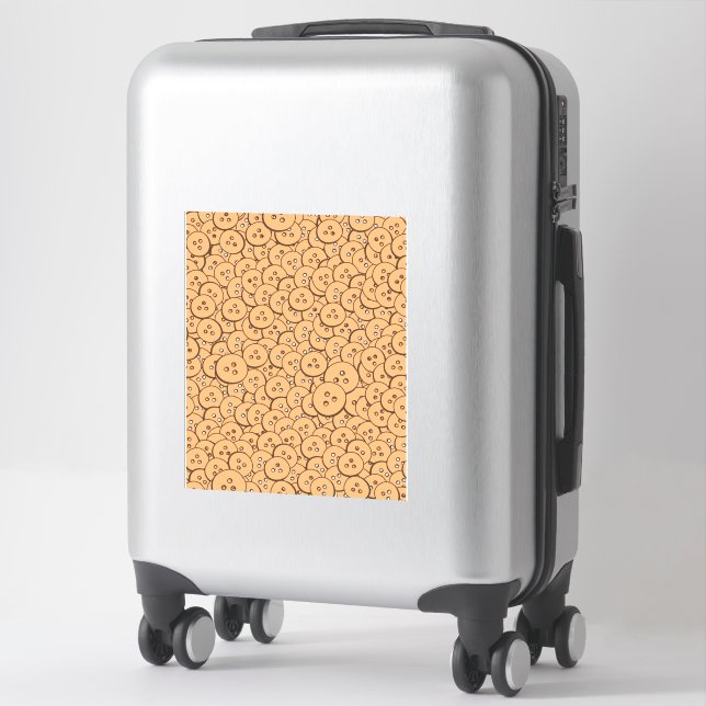 Old Wooden Buttons Pattern (Suitcase)
