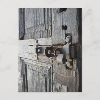Old Wooden Door Postcard