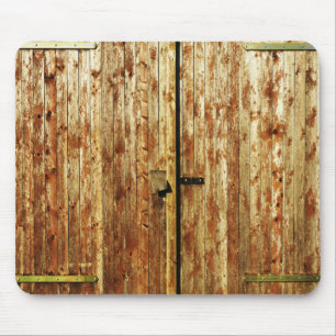 Old Wooden Doors Mouse Pad
