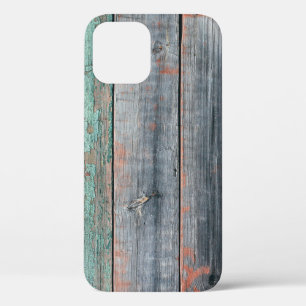 Old wooden fence painted in different color, trend iPhone 12 case