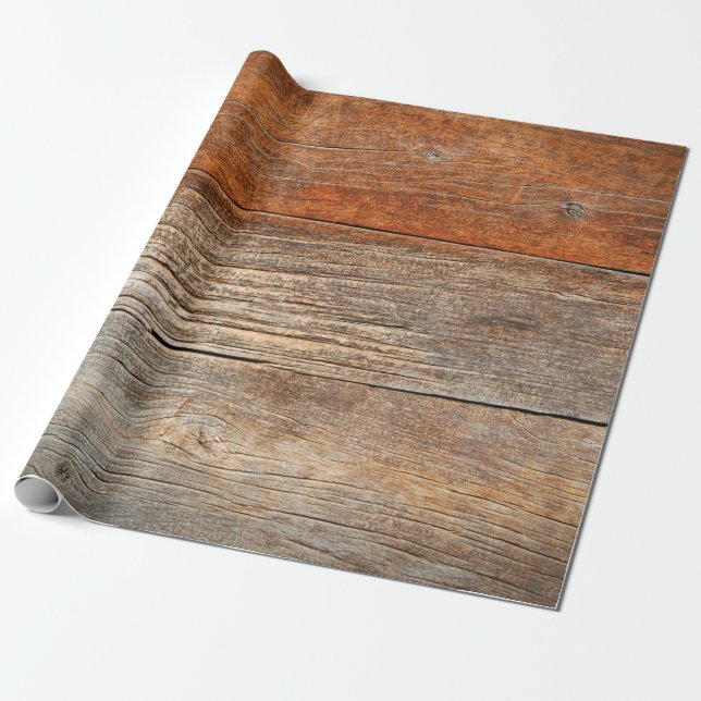 Old wooden fence. wood palisade background. planks wrapping paper (Unrolled)