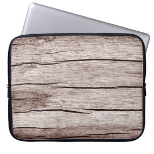 Old wooden floor with cracks,  Old wooden texture  Laptop Sleeve