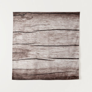 Old wooden floor with cracks, Old wooden texture Tapestry