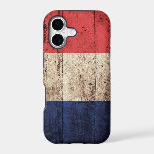 Old Wooden France Flag