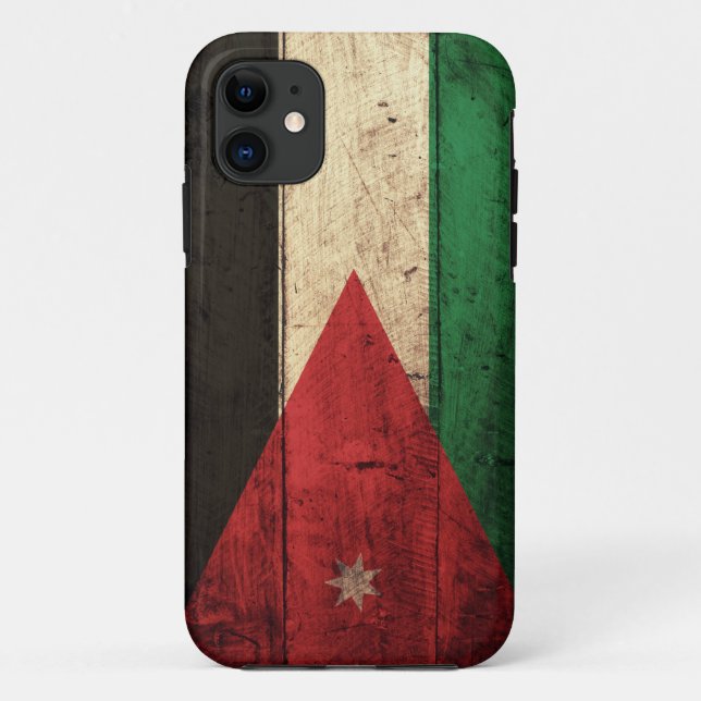 Old Wooden Jordan Flag Case-Mate iPhone Case (Back)