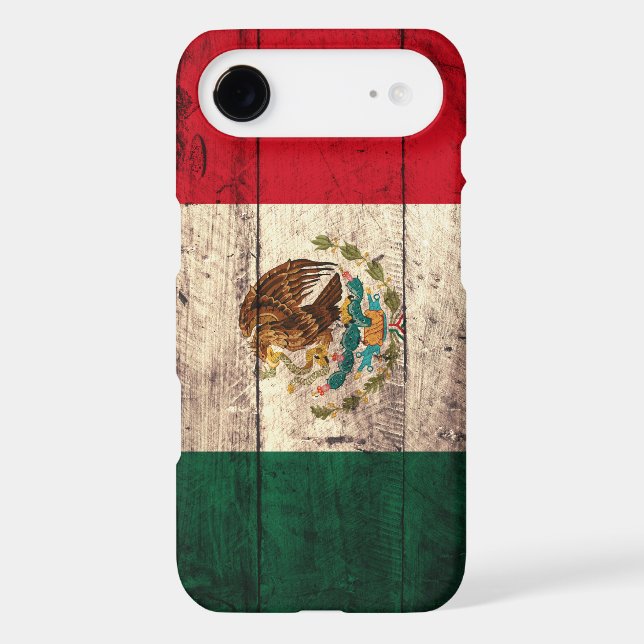 Old Wooden Mexico Flag Case-Mate iPhone Case (Back)