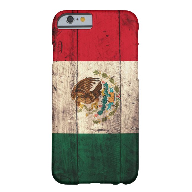 Old Wooden Mexico Flag Case-Mate iPhone Case (Back)