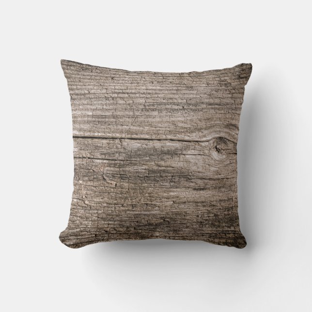 Old wooden planks cushion (Front)