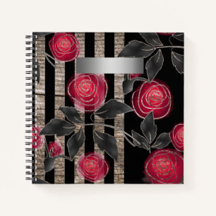 Old wooden planks notebook