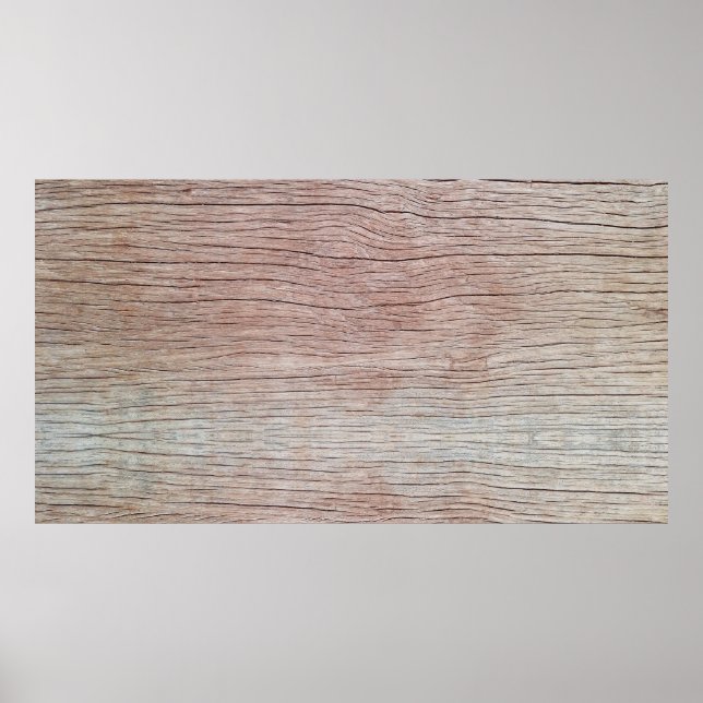 Old wooden texture with beautiful natural patterns poster (Front)