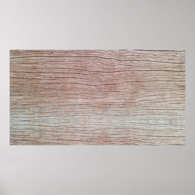 Old wooden texture with beautiful natural patterns poster (Front)
