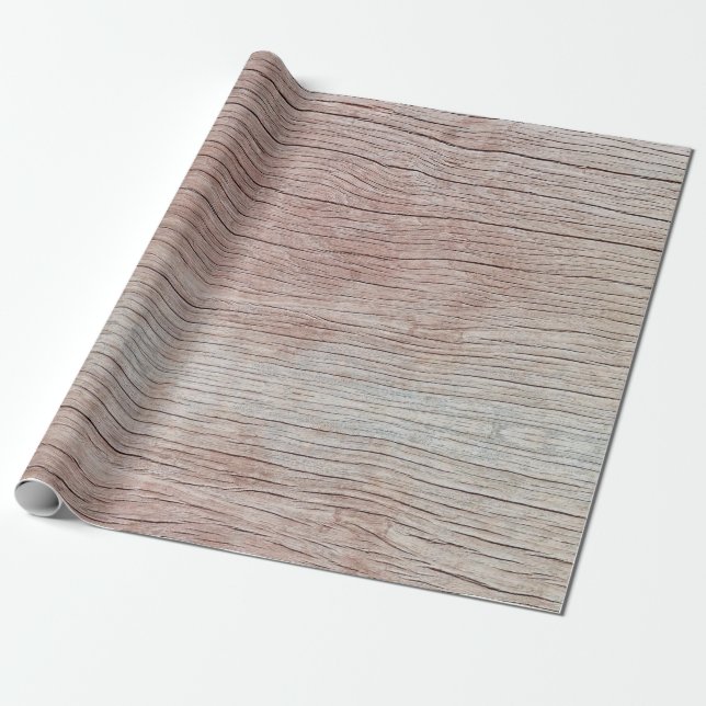 Old wooden texture with beautiful natural patterns wrapping paper (Unrolled)