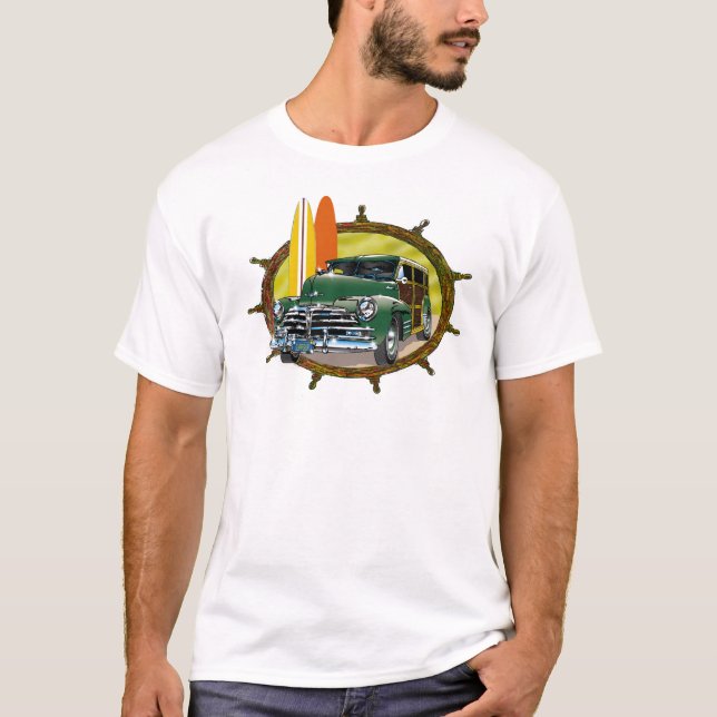 Old Woody Classic Car T-Shirt (Front)
