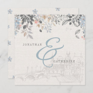 Old World Charm Wedding Invitation