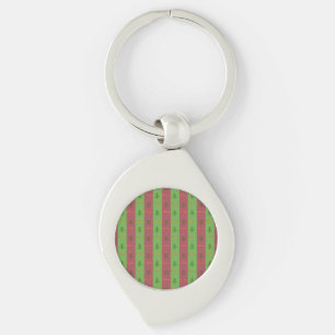 Old World Christmas Tree Pattern Evergreen Key Ring