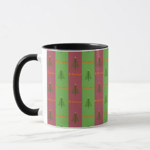 Old World Christmas Tree Pattern Evergreen Mug
