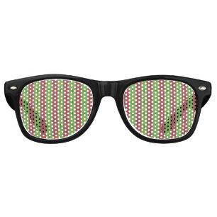 Old World Christmas Tree Pattern Evergreen Retro Sunglasses