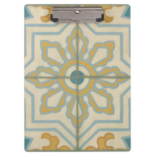 Old World Decorative Tile Pattern Clipboard