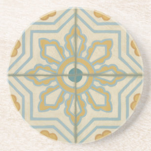 Old World Decorative Tile Pattern Coaster