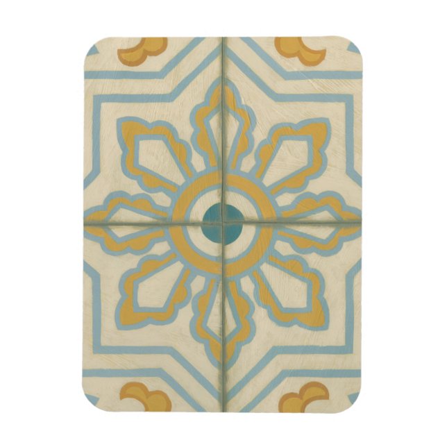 Old World Decorative Tile Pattern Magnet (Vertical)