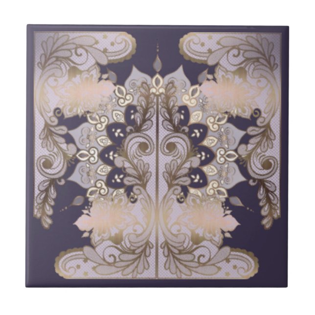 Old world  design ceramic tile (Front)