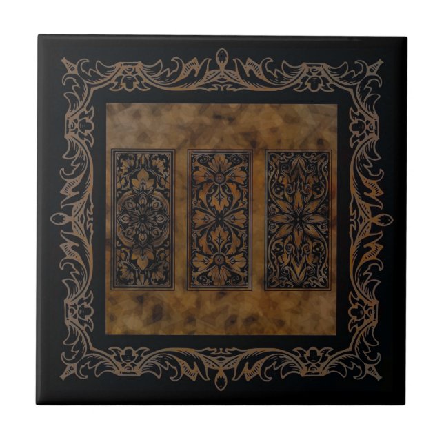 Old world  design ceramic tile (Front)