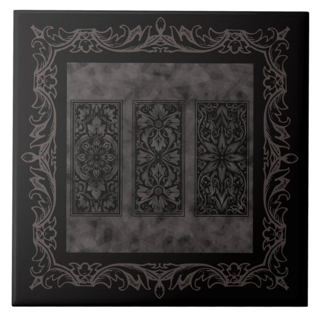 Old world  design ceramic tile (Front)