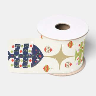 Old World Elegance Ribbon Ornate Christmas Trees  Grosgrain Ribbon
