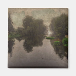 Old World Landscape Fine Art Painting Magnet