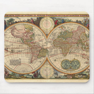 Old World Map by Nicolaas Visscher Mouse Pad