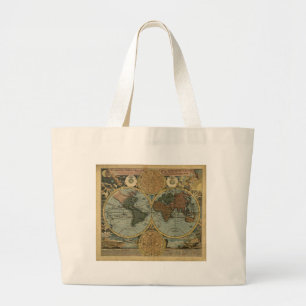 Old World Map Carry Bag Gifts