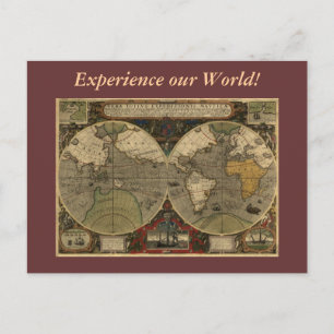 Old World Map Gifts Postcard